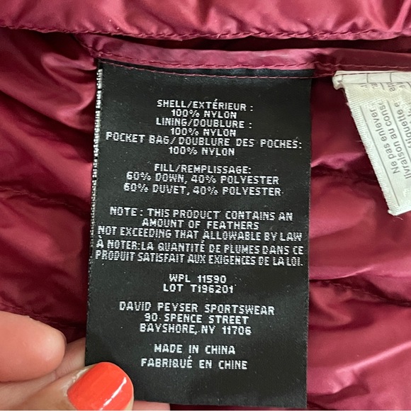 32 Degrees Heat Down/ Puffer Jacket Maroon Size Large - Picture 10 of 16